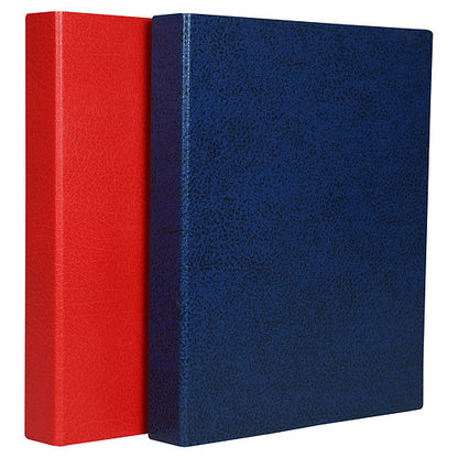 Premium - F/S Size - 2D 1 inch Ring Binder File - Pack of 2- (Blue+Red)