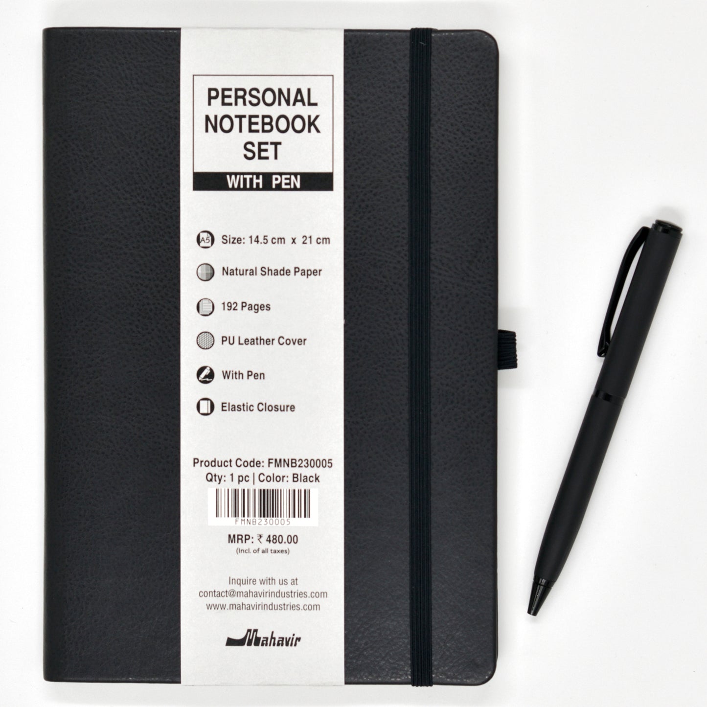 Notebook with Pen Set - A5 Size