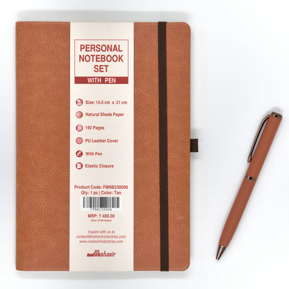 Notebook with Pen Set - A5 Size