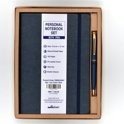 Notebook with Pen Set - A5 Size