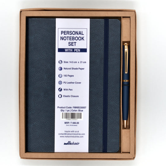Notebook with Pen Set - A5 Size