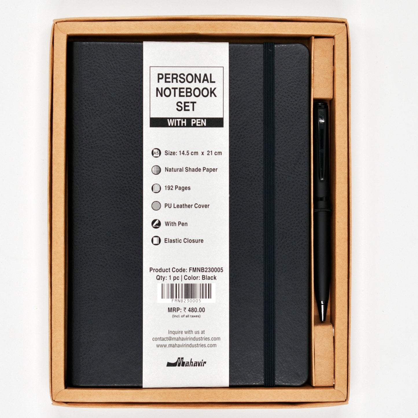 Notebook with Pen Set - A5 Size
