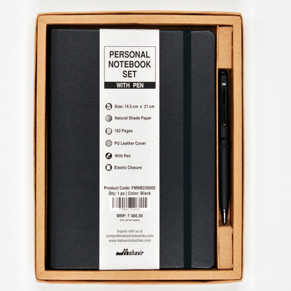 Notebook with Pen Set - A5 Size