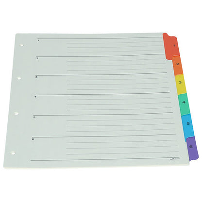 Index File Divider 1 to 6 ( Pack Of 10 )