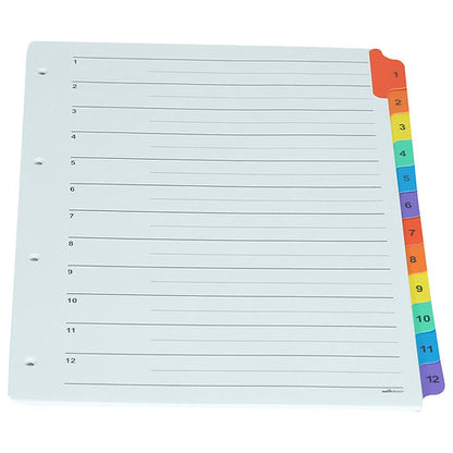 Index File Divider 1 to 12 ( Pack Of 5 )