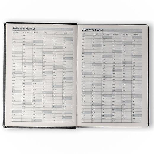 A5 Size - One Day to a Page New Year Premium Diary