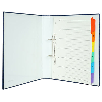 Premium - F/S Size - 2D 1 inch Ring Binder File - Pack of 2- (Blue+Red)
