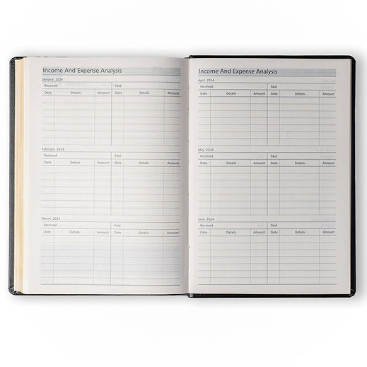 A5 Size - One Day to a Page New Year Premium Diary