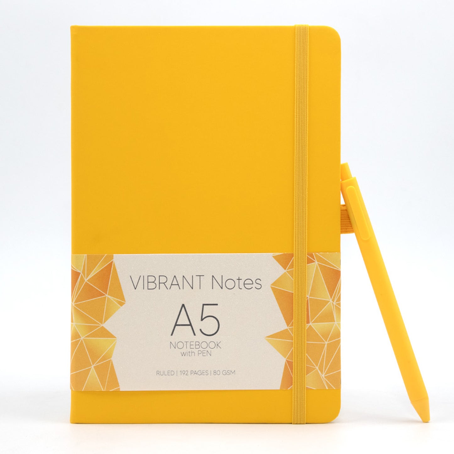 Vibrant Notebook with Pen - A5 Size