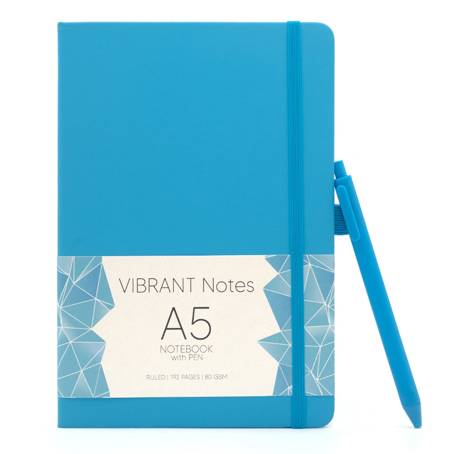 Vibrant Notebook with Pen - A5 Size