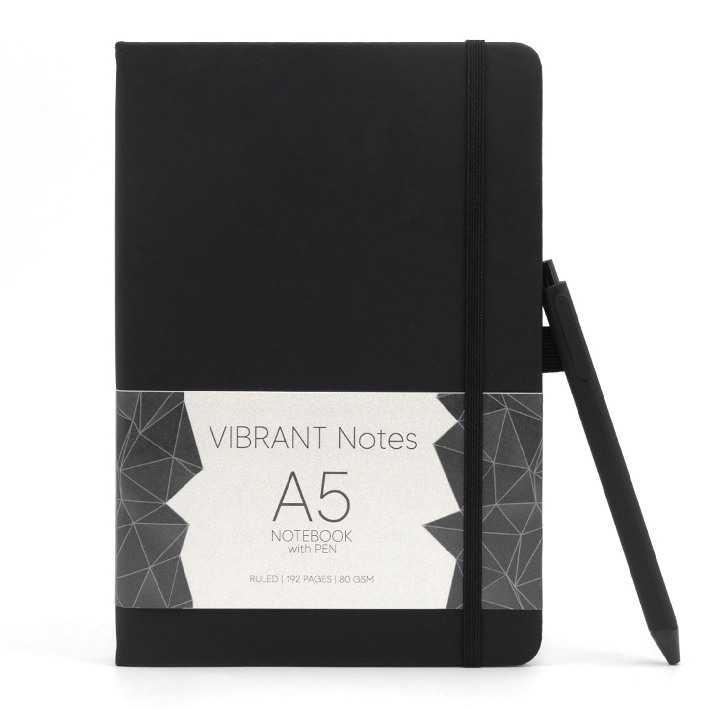 Vibrant Notebook with Pen - A5 Size